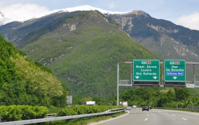 All information for traveling by car to Switzerland